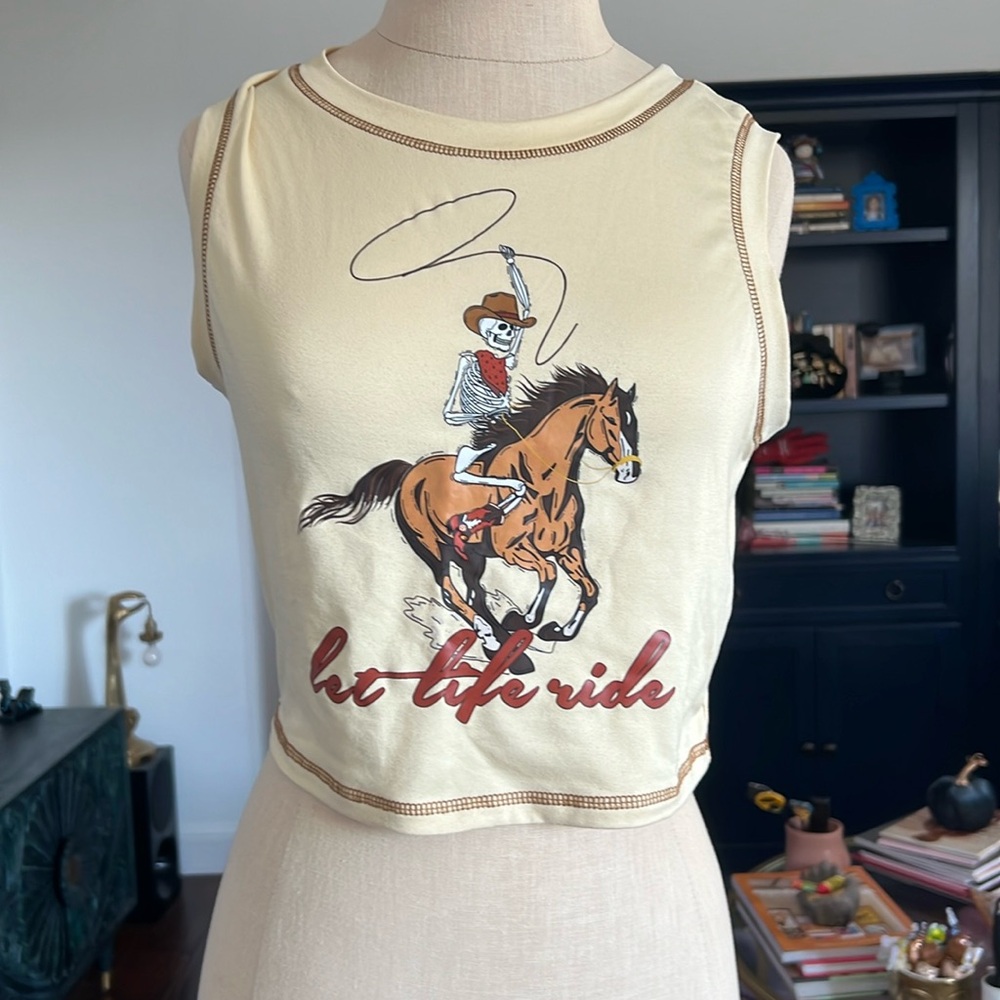 ROMWE Let Life Ride tank size M